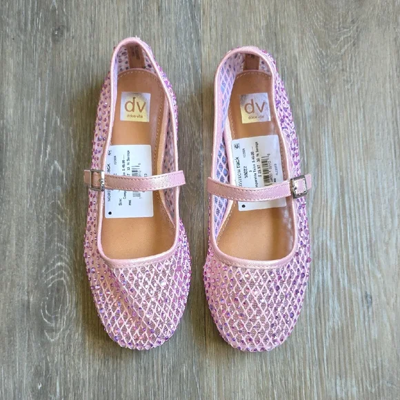 DV by Dolce Vita Girls Pink Mary Jane Flats