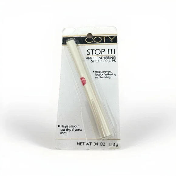 Vintage Coty Stop It Anti-feathering Stick For Lips Colorless‎ Discontinued Rare