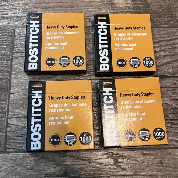 4 Pack Stanley Bostitch Heavy Duty Staples SB35PHD-1M for PHD-60 1000 Ct Each