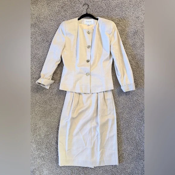 Vintage 1980s Christian Dior “The Suit” Women’s Skirt Suit *SET* - Women’s 10