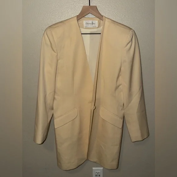 Vintage Christian Dior “The Suit” Cream Wool Jacket | Paris New York | 1950s–60s