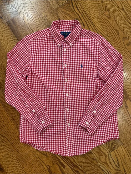 Boy’s Ralph Lauren Button Up/Button Down Shirt. Size Large 14-16. Like New.