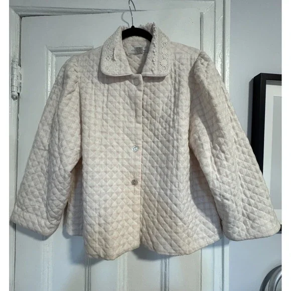 Christian Dior Vintage Women's Blazer Jacket Size Medium Pink/ White