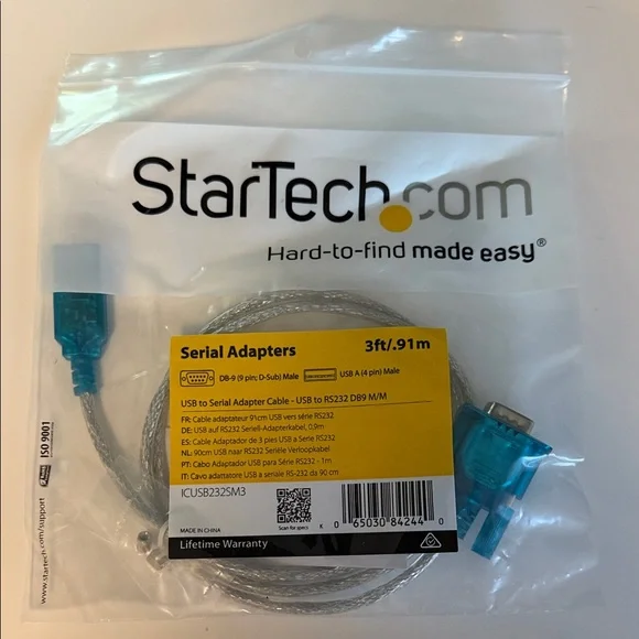 StarTech.com USB to Serial Adapter Cable