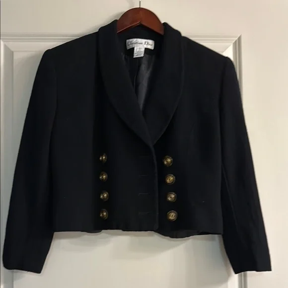 Dior Black Blazer with Gold Buttons
