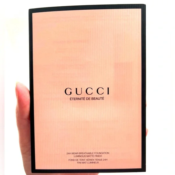 5 for 25⚡️Gucci 24hr Breathable Foundation Matte Sample Card 3ml