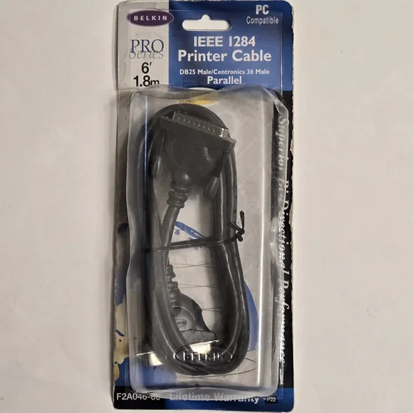 Belkin Pro Series Black Printer Cable