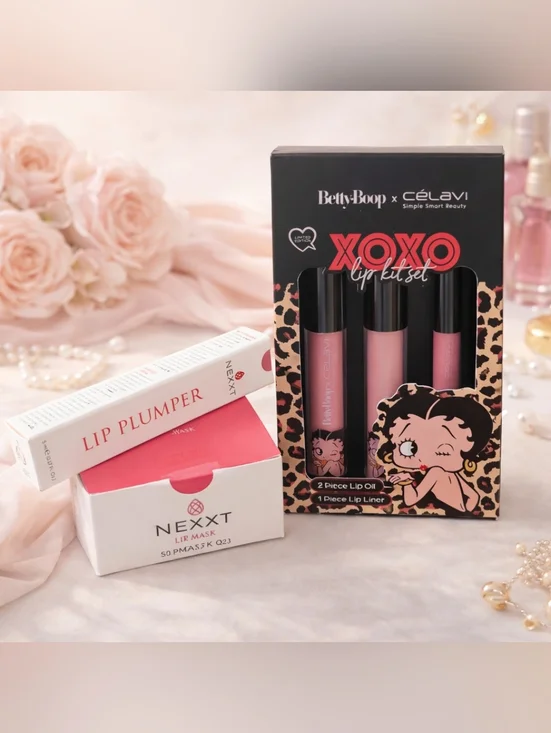 Lip care + beauty bundle featuring Nexxt + Betty Boop x CélaVi 💕