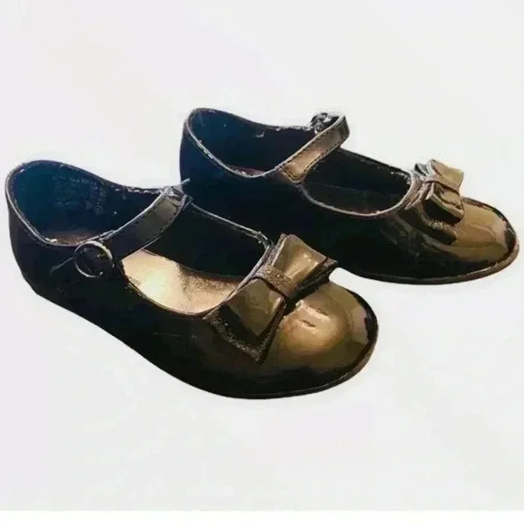 Smartfit Toddler Girl's May Jane Bow Dressy Shoes SZ 8.5