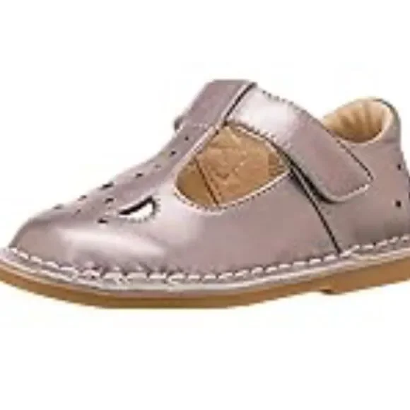 Live & Luca Mae Metallic Silver Bronze Mary Jane Sz 11