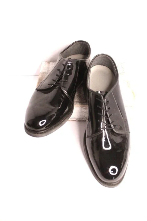 ALTAMA Black Men's 12.5 E Oxford Military Dress Blues‎ Uniform Vibram Shoes
