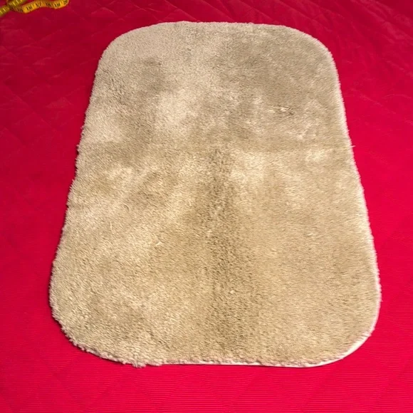 Plush Bath Rug with Rubber Backing