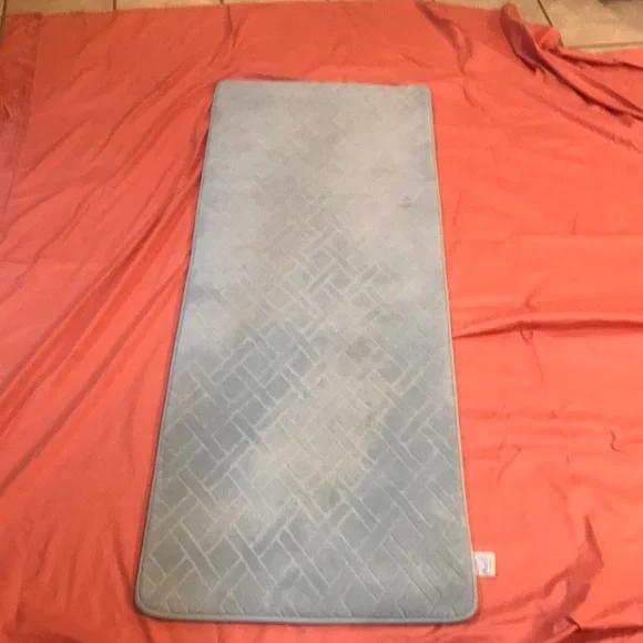 Mohawk Rug Powder Blue Mohawk Memory Foam Bath Rug 22”x 58”