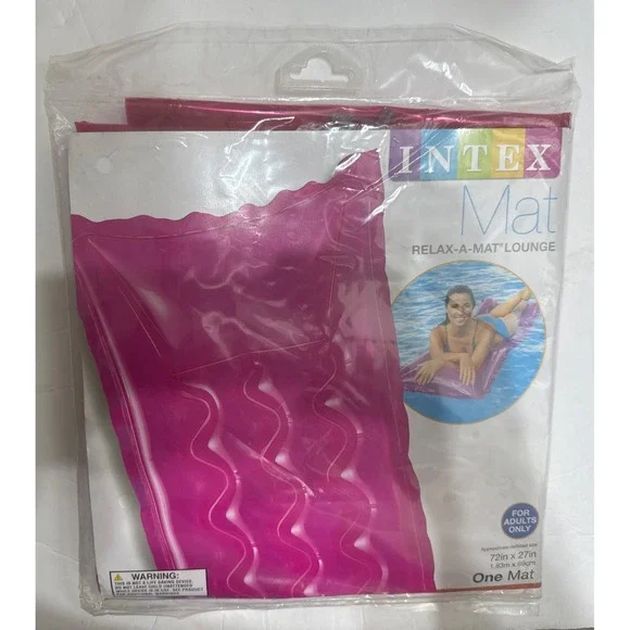 Intex Mat Pool Inflatable Float‎ Pink Transparent 72