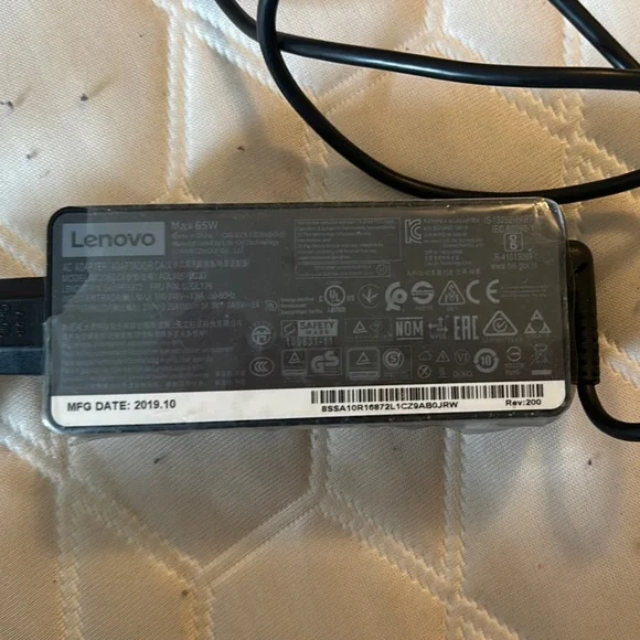 Lenovo Black Laptop Charger