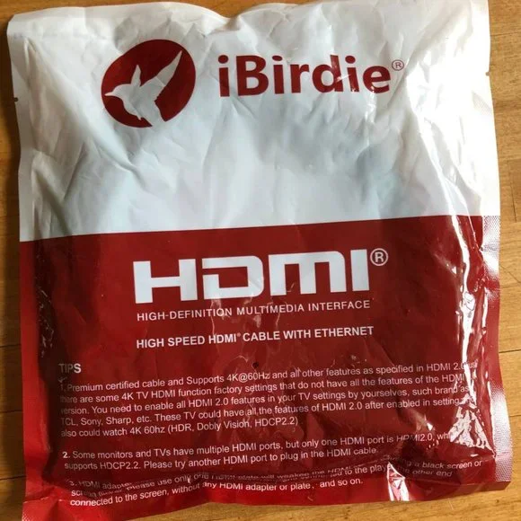 HDMI HIGH SPEED iBirdie Cable 6 Feet