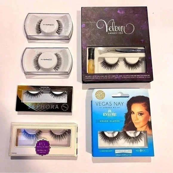 Bundle of false lashes. All new in box, never used or opened. Six pairs.