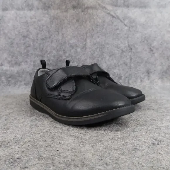 Wonder Nation Shoes Toddler Boys 11 Oxford Classic Black Easy On Strap Formal