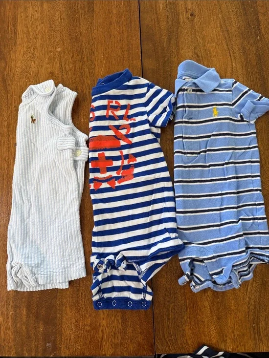Ralph Lauren Boys Rompers 3 months (Set of 3)