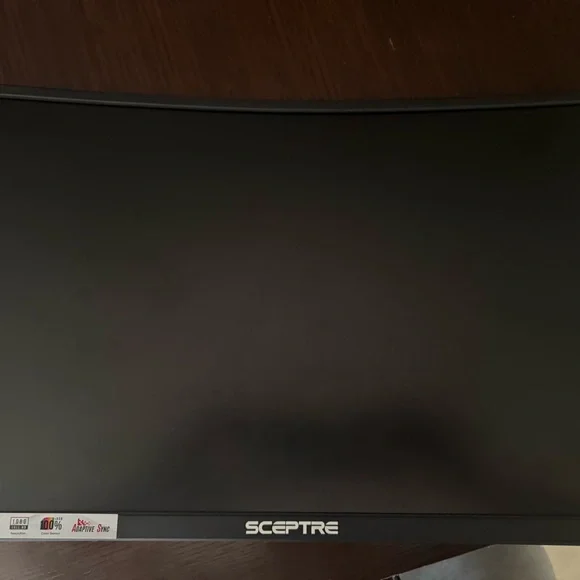 Black Curved Monitor(with box and cords )