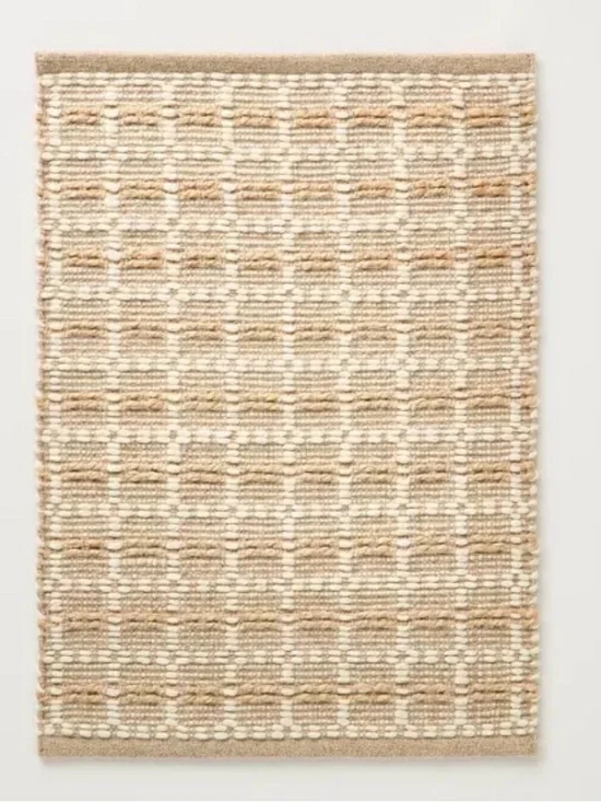Box Grid Rectangular Handmade Woven Rug from the Hearth & Hand with Magnolia