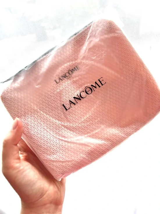 5 for 25⚡️Lancome La Trousse Rose Rectangle Light Pink Travel Pouch