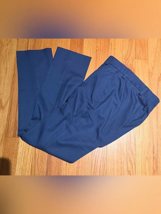 Laure Ralph Lauren boys 12R Royal Blue Dress Pants. Adjustable waist
