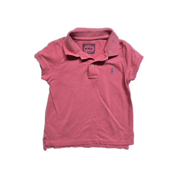 Ralph Lauren Girls Polo Shirt Pink 6
