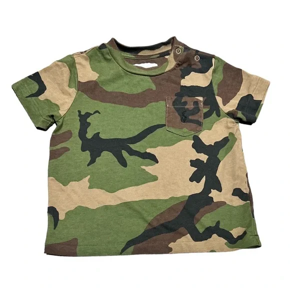 Ralph Lauren Polo Camo Camouflage Shirt Baby Boy