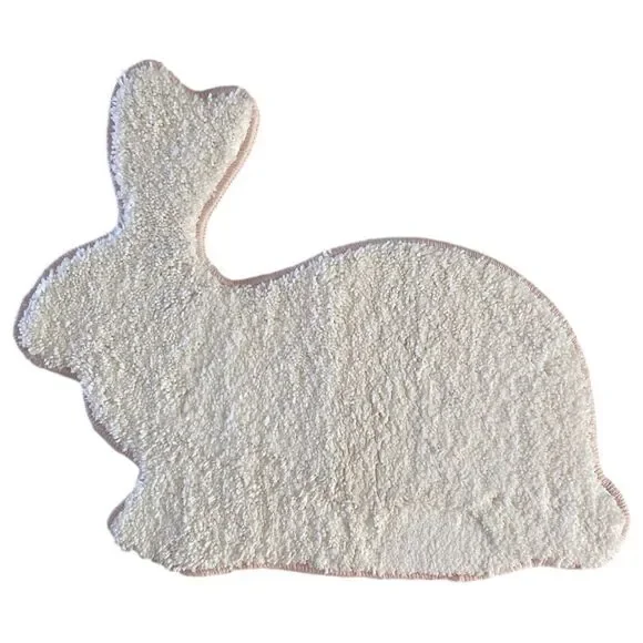 Threshold White Bunny Shaped Bath Mat Rug
