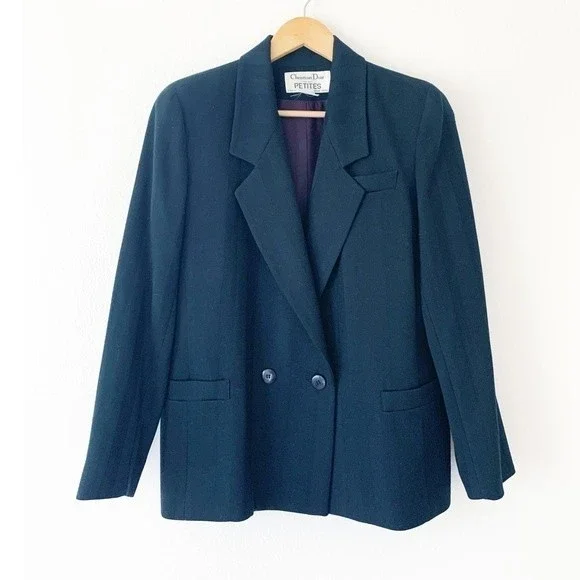 Christian Dior 100% Wool Double Breasted Blazer