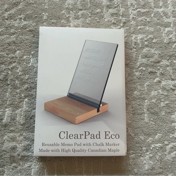 ⭐️ ClearPad Eco reusable memo pad with chalk marker