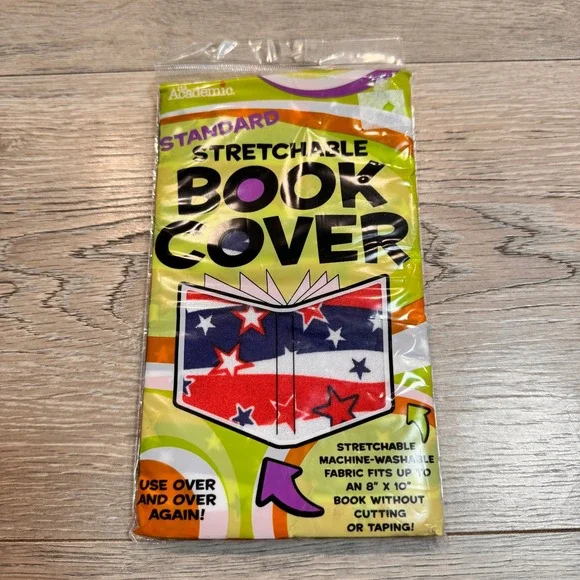 Academic Stretchable Book Cover Standard Size Patriotic‎ Stars & Stripes