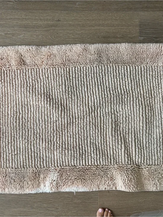 Plush Kids Bath Rug - Beige