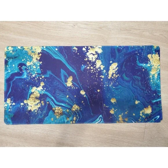 Erosebridal Marble Vein Blue/Gold Floor Mat 30