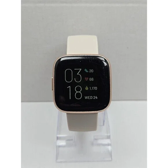 Fitbit Versa 2 Smartwatch Pink 40mm Alexa WR50M Always On Display No Charger