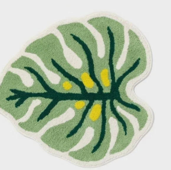 Monstera Leaf Bath Mat