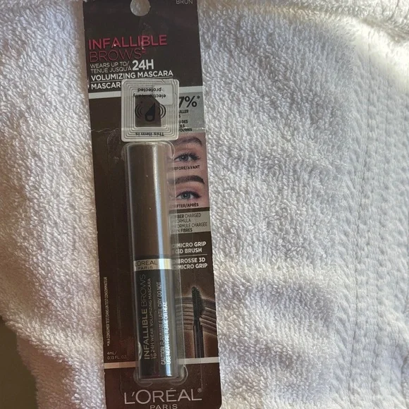 L'Oreal Infallible Brow Volumizing‎ Mascara - Brown New Makeup Eyelashes