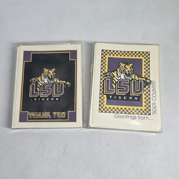 Vintage LSU Tiger Greeting Cards
