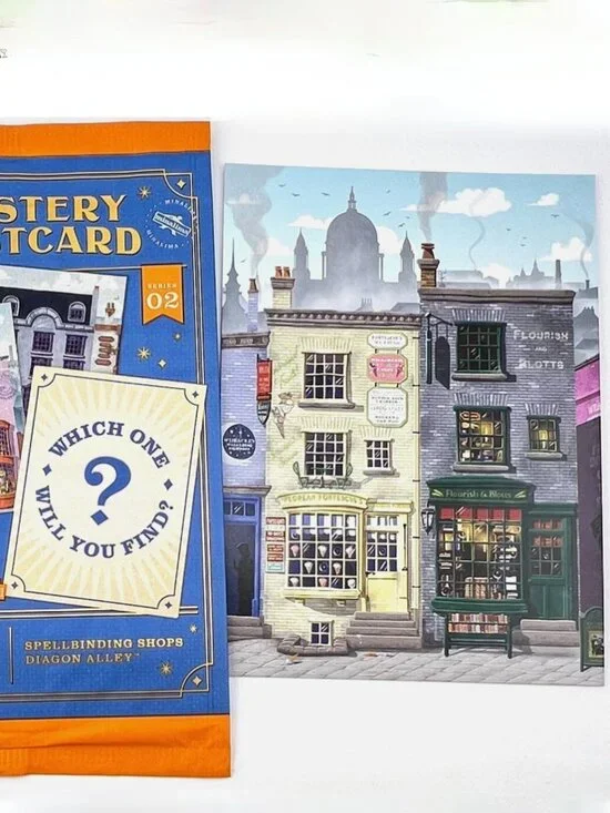 Harry Potter Minalima Diagon Alley Mystery Postcard Series 2 Flourish & Blotts