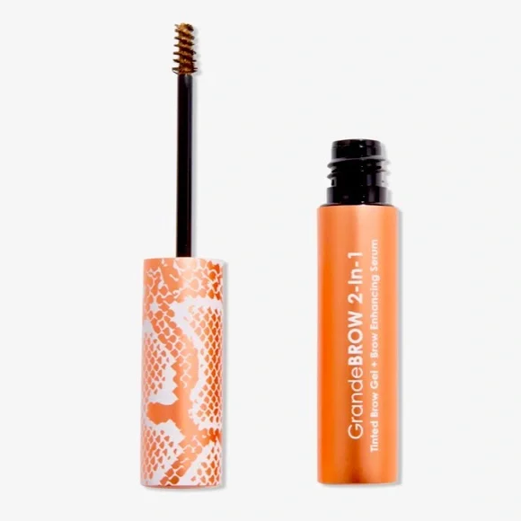 NIB GrandeBROW 2-In-1 Tinted Brow Gel + Brow Enhancing Serum Medium 0.7ml