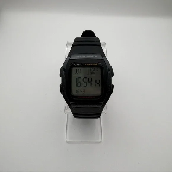 Casio Men's W96H-1BV Classic Sport Digital Black Watch‎ Illuminator