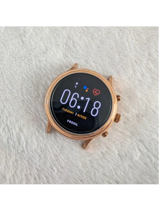 Fossil Julianna HR Rose Gold Black Smartwatch