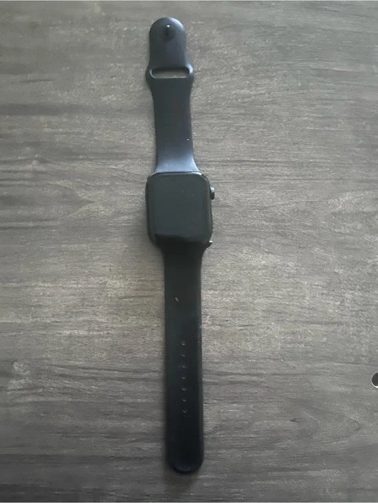 Black Smartwatch Silicone Band Classic Wearable magnetic charger no brand