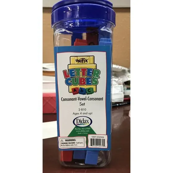 NEW set of Didax Educational Resources Unifix Letter Cubes‎ Homeschool
