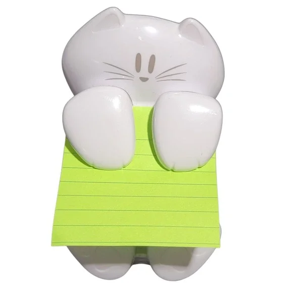 Post-it Pop-Up Note Dispenser‎ Cat Shape 3 x 3 White CAT330