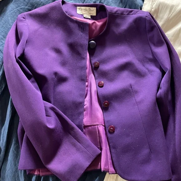 Vintage Dior Purple Blazer
