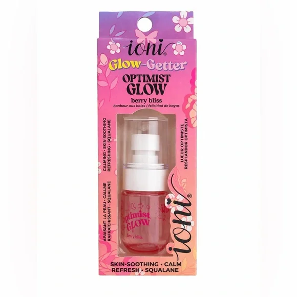 Ioni Glow-Getter Optimist Glow Berry Bliss Facial Mist Squalane 0.68 oz NWT