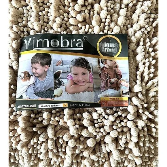 NEW Yimobra Chenille Bath Mat • Non-Slip Plush Bathroom Rug • Quick Dry 55x24