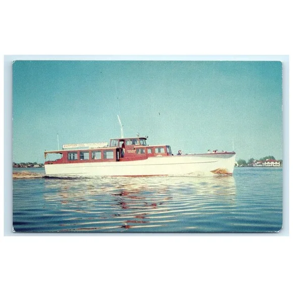 Vintage Minnesota Postcard Duluth Chicago Queen‎ Excursion Yacht Boat Nautical